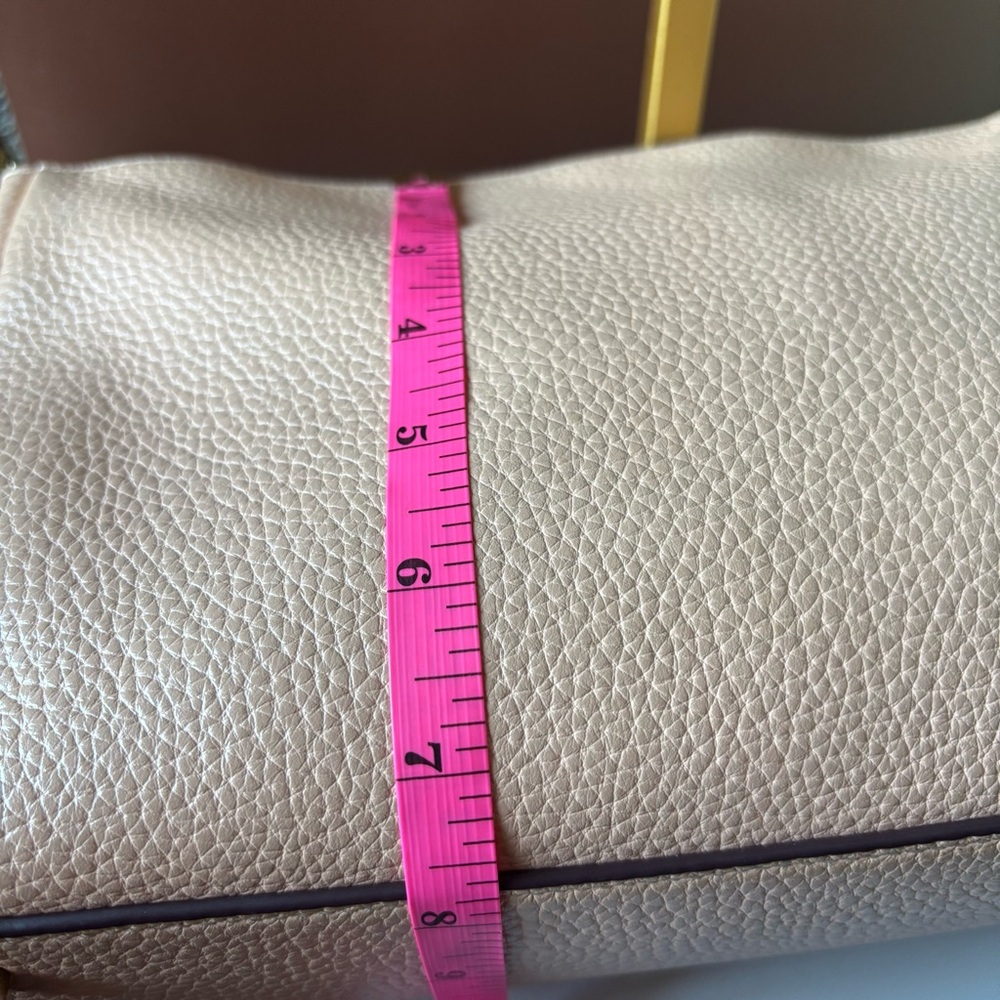 COACH Shay Style 601 Pebbled Leather Shoulder & Crossbody Bag in Blush Peach - Picture 9 of 12